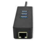 MCL Convertisseur USB Type-C RJ45 Gigabit Ethernet + hub 3 ports USB 3.0