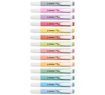 Surligneur stabilo swing cool pastel modèle de poche avec agrafe tracé 1/4mm coloris teint de pêche
