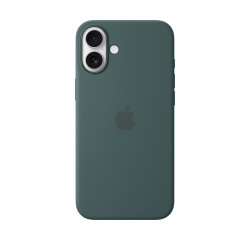 Apple Coque en silicone avec MagSafe pour iPhone 16 Plus - Vert lacustre