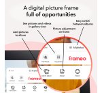 Cygnett Frameo digital photo frame Black, Brown, White 25.6 cm (10.1") Touchscreen Wi-Fi