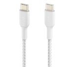 Belkin BoostCharge câble USB 2 m USB C Blanc