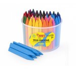 Crayon cire jovi jumbo easy grip coloris assortis pot 72  unites + 2 taille-crayons