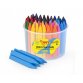 Jumbo Esay Grip, pot de 72 craies à la cire triangulaire, couleurs assorties