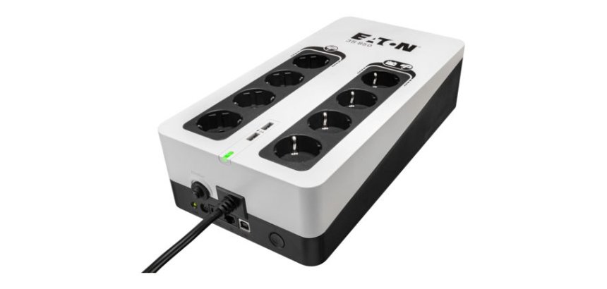 Eaton 3S850D sistema de alimentación ininterrumpida (UPS) En espera (Fuera de línea) o Standby (Offline) 0,85 kVA 510 W 8 salidas AC