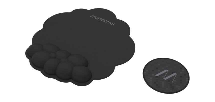 Muitomas MOUSEPADBK tappetino per mouse Nero