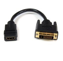 DLH DY-TU4726 câble vidéo et adaptateur 0,2 m HDMI Type A (Standard) DVI Noir