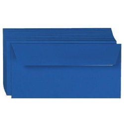 Enveloppe clairefontaine pollen dl 110x220mm 120g coloris bleu turquoise paquet 20 unités