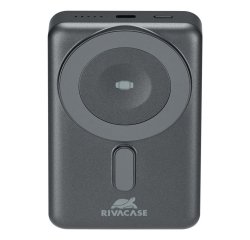 Rivacase VA2608 batteria portatile Polimeri di litio (LiPo) 10000 mAh Carica wireless Nero, Grigio
