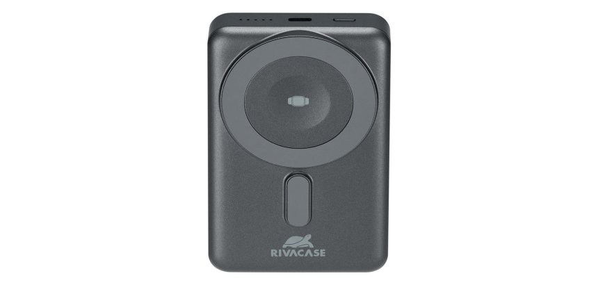 Rivacase VA2608 power bank Lithium Polymer (LiPo) 10000 mAh Wireless charging Black, Grey