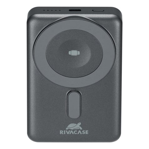 Rivacase VA2608 batteria portatile Polimeri di litio (LiPo) 10000 mAh Carica wireless Nero, Grigio