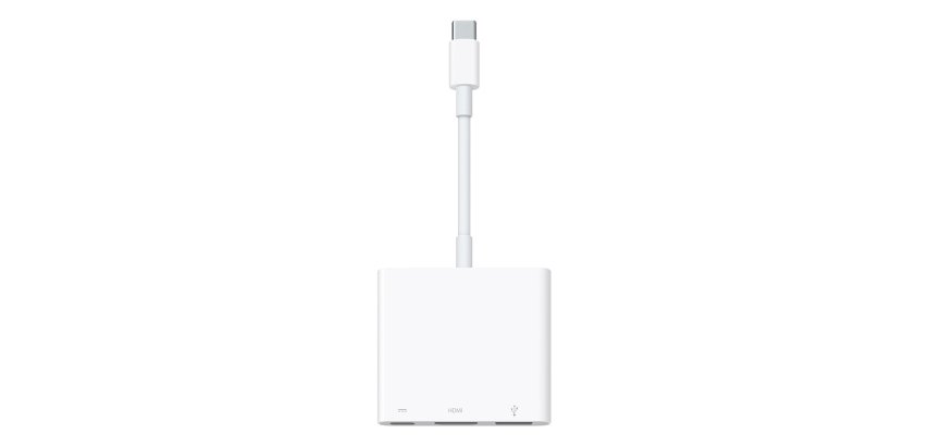 Apple MW5M3ZM/A hub & concentrateur USB Type-C Blanc