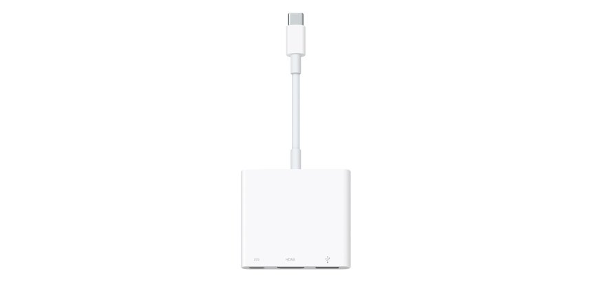 Apple MW5M3ZM/A hub & concentrateur USB Type-C Blanc