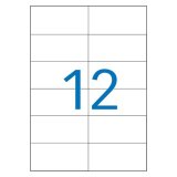 Etiquette adresse jet d'encre et laser 105 x 49,39 mm Agipa blanche - Boîte de 1200
