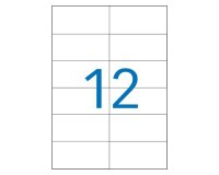 Etiquette adresse jet d'encre et laser 105 x 49,39 mm Agipa blanche - Boîte de 1200