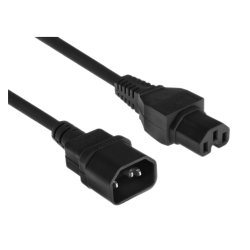 DLH DY-WU5134 câble électrique Noir 1,8 m Coupleur C14 Coupleur C15