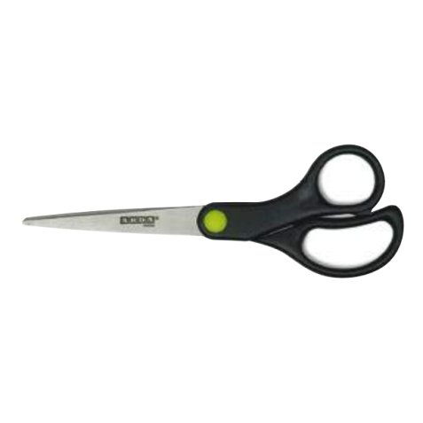 ARDA FB15RE stationery/craft scissors Office scissors Straight cut Black, Green, Stainless steel
