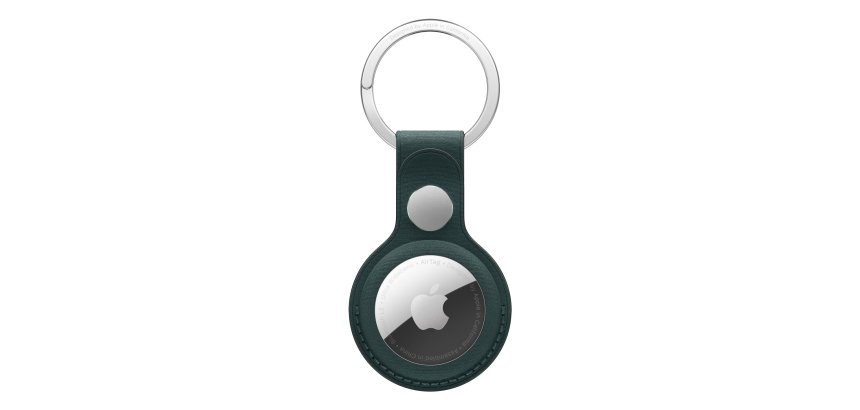 Apple MA7J4ZM/A funda protectora con llavero para localizador o rastreador GPS, verde