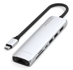Satechi ST-P7SS hub & concentrateur USB Type-C 10000 Mbit/s Argent