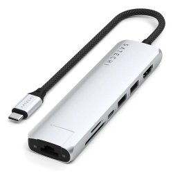 Satechi ST-P7SS hub & concentrateur USB Type-C 10000 Mbit/s Argent