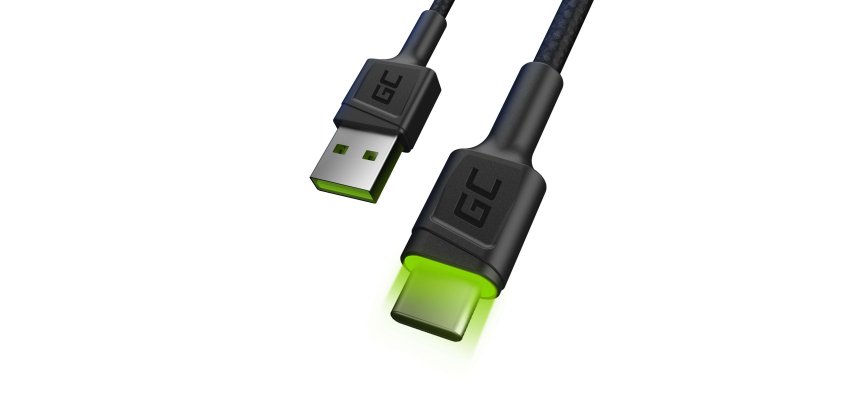 Green Cell KABGC06 cavo USB 1,2 m USB A USB C 0,48 Gbit/s Nero