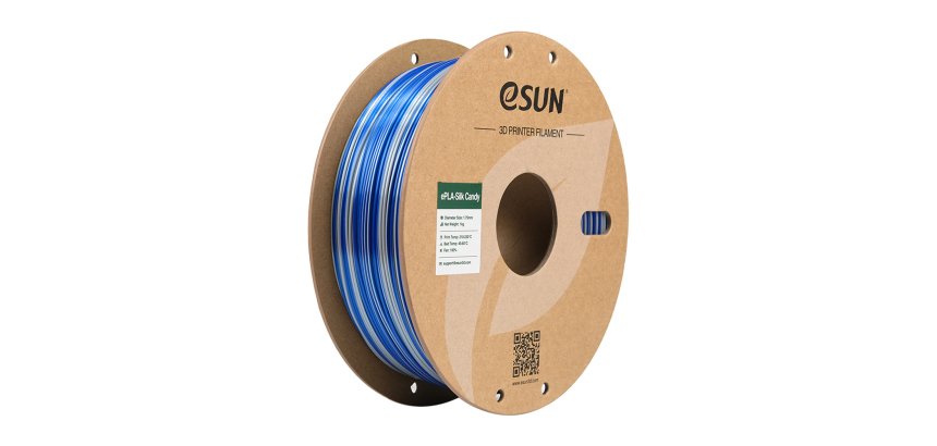 eSUN EPLA-SILK CANDY Polymelkzuur Blauw, Zilver 1 kg