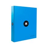 Classeur antartik 4 anneaux end 40mm a4+ carton rembordé    coloris bleu