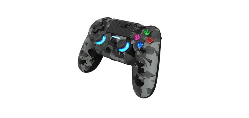 Dragonshock Mizar Mimetico, Grigio Bluetooth Gamepad Analogico/Digitale PlayStation 4