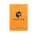 Bloc de bureau Master agrafé en-tête A7 100 feuilles petits carreaux 70 g - Orange