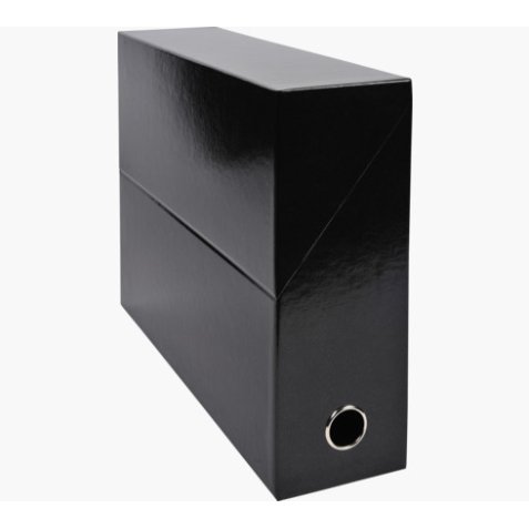 Boîte de classement Iderama, carte lustrée pelliculée, dos 9 cm, 34x25,5 cm, coloris Noir