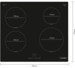 BOSCH Plaque induction PUE611BB5E Série 4 PowerBoost