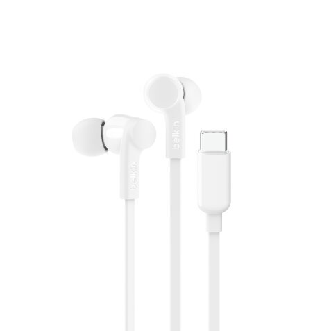 Belkin SoundForm Casque Avec fil Ecouteurs Musique/Quotidien USB Type-C Blanc