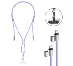 Intenso Handykette als Lade- + Datenkabel USB-C bis 1,65m lila cavo USB USB C Viola