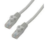 MCL 0.5m Cat6 RJ45 U/UTP câble de réseau Gris 0,5 m U/UTP (UTP) Rond