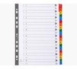 Intercalaires Imprimés alphabétiques carte blanche 160g - 20 positions - A4 - Blanc