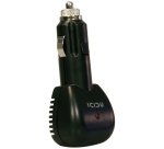 ICIDU PI-707713 Caricabatterie per dispositivi mobili Nero AC, Accendisigari Auto, Interno, Esterno