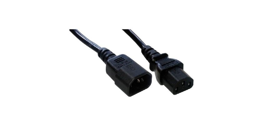 MCL MC902-1M câble électrique Noir Coupleur C14 Coupleur C13