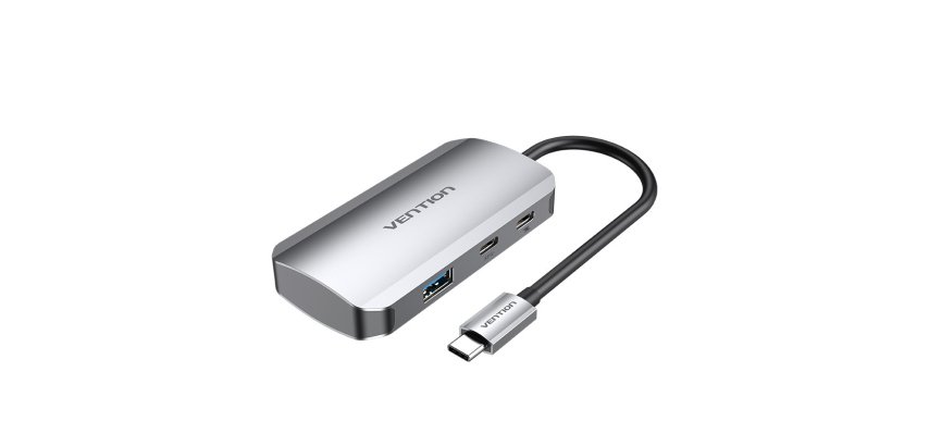 Vention Hub USB Tipo-C TNDHB/ 3xUSB/ 1xUSB Tipo-C/ 1xUSB Tipo-C PD