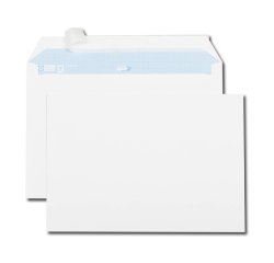 Enveloppe gpv c4 229x324mm 100g adhesive fermeture rapidesecurisee definitive blanche  boite 250 unites