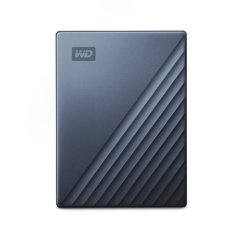 Western Digital WDBFTM0040BBL-WESN disque dur externe 4 To USB Type-C 3.2 Gen 1 (3.1 Gen 1) Noir, Bleu