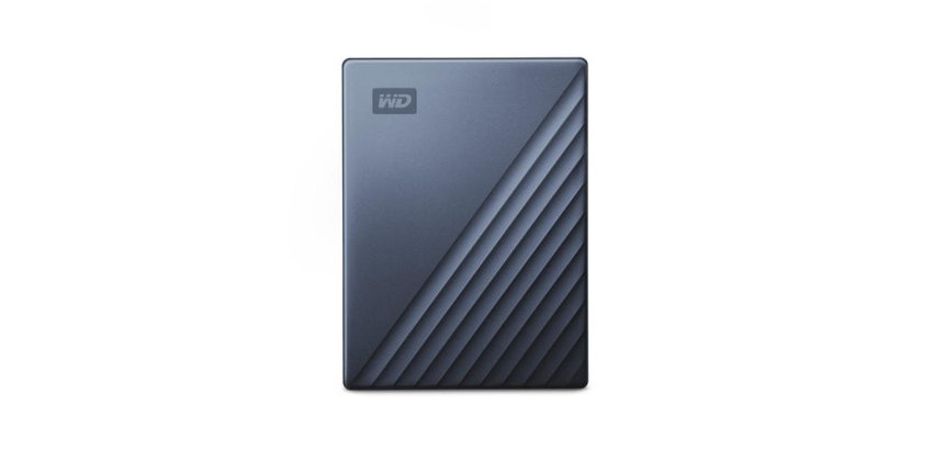 Western Digital WDBFTM0040BBL-WESN disque dur externe 4 To USB Type-C 3.2 Gen 1 (3.1 Gen 1) Noir, Bleu