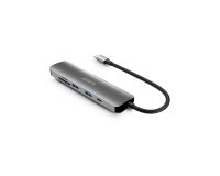 Urban Factory MHC45UF base para portátil y replicador de puertos Alámbrico USB 3.2 Gen 1 (3.1 Gen 1) Type-C Gris