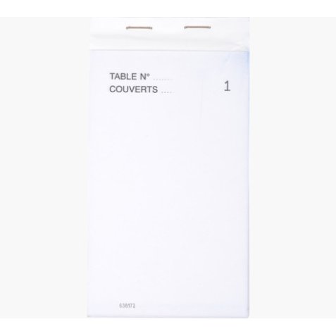 Bloc Maître d'hôtel 50 feuillets 85x150 mm 50/3 autocopiant