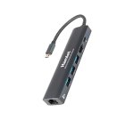 Hamlet HDKC-PD220 replicatore di porte e docking station per laptop Cablato USB 3.2 Gen 1 (3.1 Gen 1) Type-C Alluminio