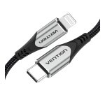 Vention Cable USB 2.0 Tipo-C Lightning TACHF/ USB Tipo-C Macho - Lightning Macho/ 1m/ Gris
