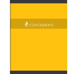 Cahier piqu  conquerant couverture vernie carte       17x22cm 140 pages piqure 70g  s y s