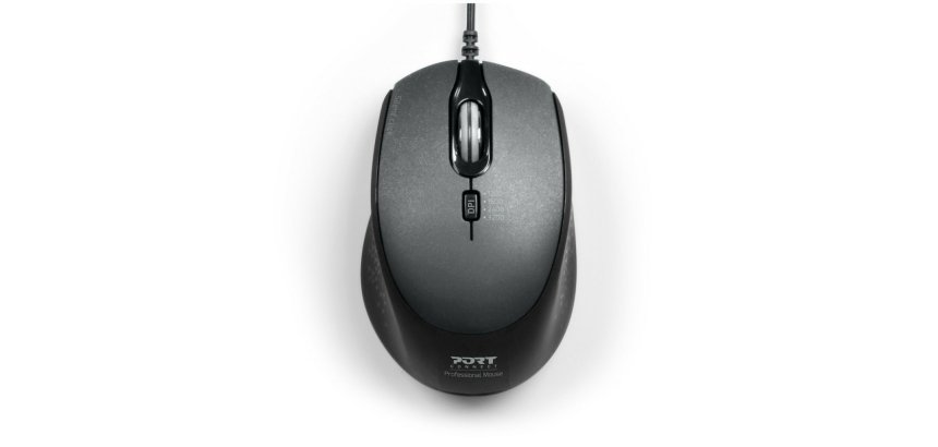 Port Designs 900711-B souris Maison Droitier USB Type-A 3200 DPI