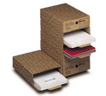 KING MEC CF6 A4 file storage box Brown
