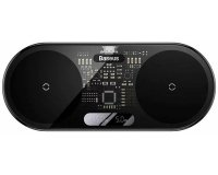 Baseus 2In1 20W Digital Led Display Auriculares, Auriculares, Smartphone Negro USB Cargador inalámbrico Interior