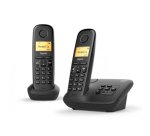 Gigaset A 270 A DUO Analog/DECT telephone Caller ID Black