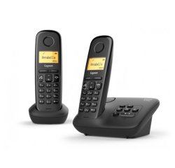 Gigaset A 270 A DUO Analog/DECT telephone Caller ID Black